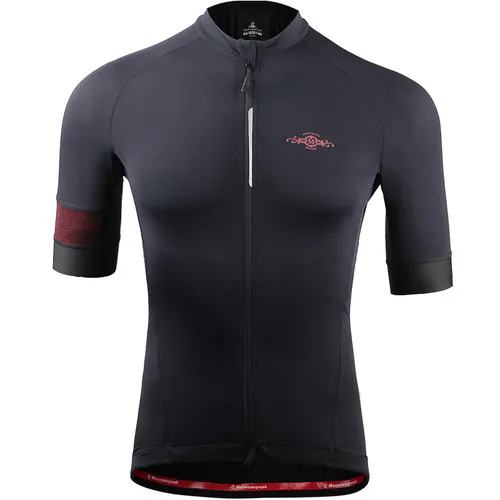 black and red Новая летняя рубашка для Для мужчин рубашка с длинными рукавами, футболка с рисунком "Верховая езда" одежда из Ice Silk Велоспорт одежда для бега велосипедные Джерси для велоспорта спортивная одежда - Color: black and red