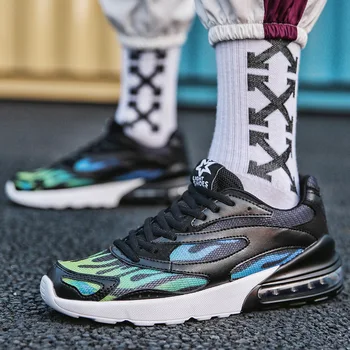 

2019 Men Sneakers Breathable Casual No-slip Men Vulcanize Shoes Male Air Mesh Lace up Wear-resistant Shoes tenis masculino G4-39