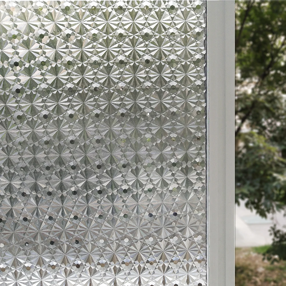 

wxshsh 3D decorative window film static cling heat control window glass stickers htv vinyl self adhesive sunscreen glass cover