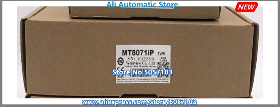MT8071 MT8071iP 7 дюймов Сенсорная панель HMI 800*480 с Ethernet в коробке от Weinview Weintek