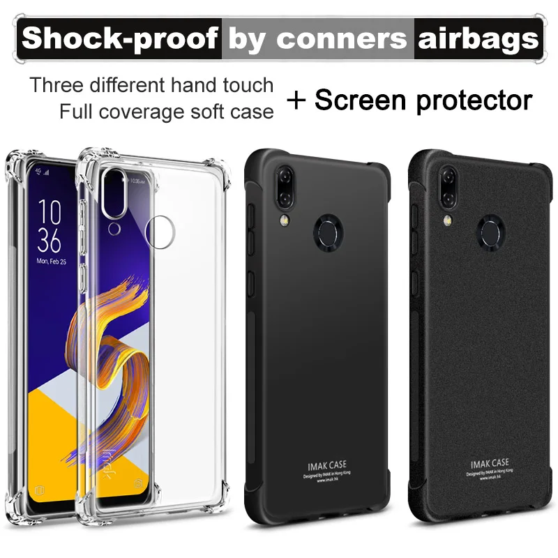 IMAK углы чехол с &quotвоздушной подушкой&quot для Asus Zenfone 5 5Z 6 Max Pro M2 M1 Матовый ТПУ ZE620KL
