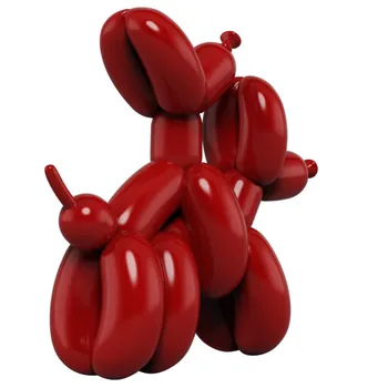 

Humpek Art Dog Sculpture Crafts Creative Abstract Dog Balloon Animal Dog Pooping Art Figure Dirty Dog Valentine's Gift R393