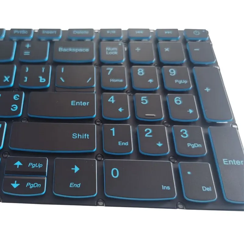 Teclado Retroiluminado para Lenovo Ideapad Eua Francês Brasil Russo Espanhol Azul Backlight L34017 L340-15 L340-17irh L340-15irh Novo Teclado - Imagem 3