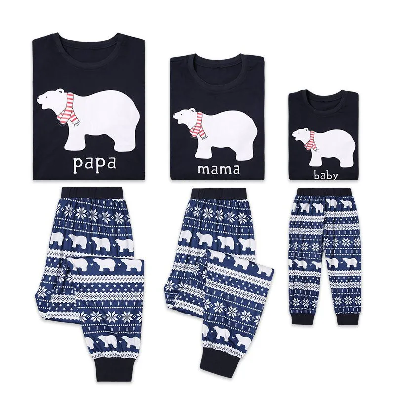 

Autumn Family Matching Christmas Pajamas PJs Sets Kids Adult Xmas Sleepwear Nightwear Clothing family casual clothes Set E0281