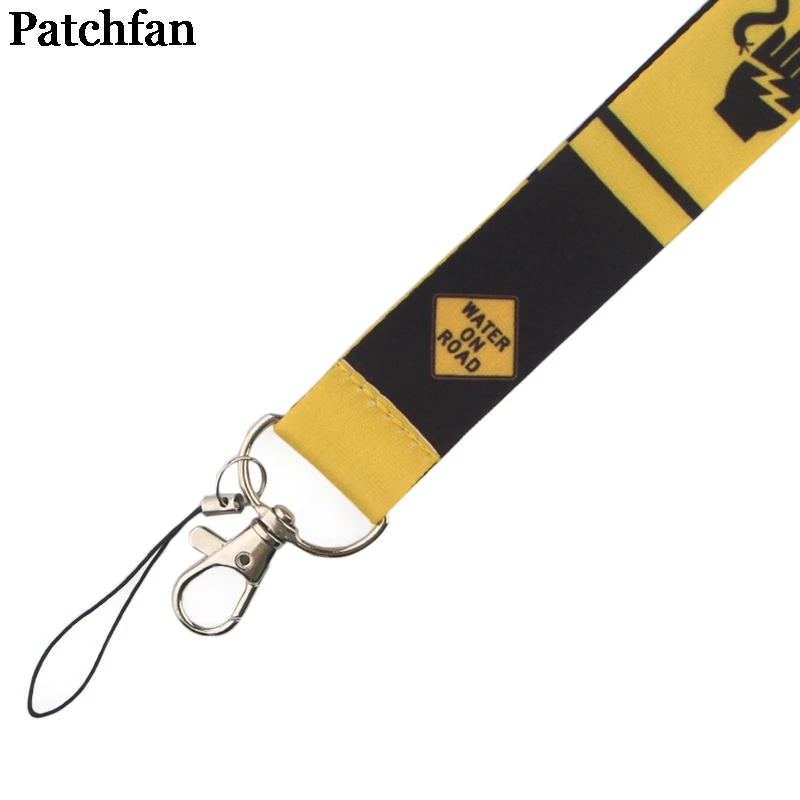 Patchfan предупреждающие знаки ремешки с петлей id бейдж держатели телефона ожерелье Ключи шеи ремни нагрудные опознавательные Значки для идентификации владельцев ленточки A2284