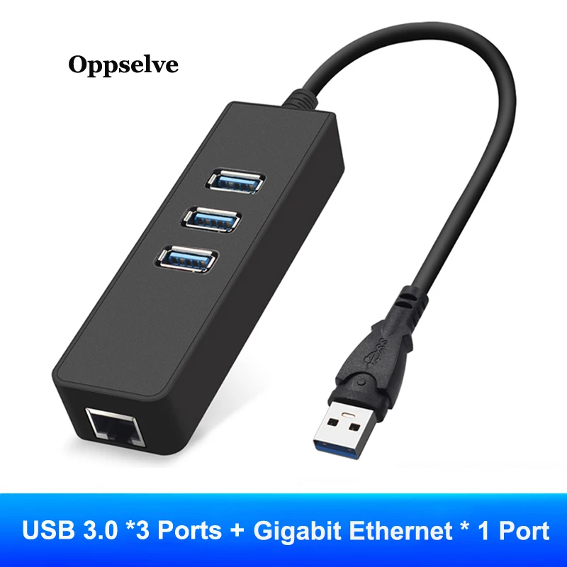 

Oppselve USB Ethernet USB 3.0 2.0 to RJ45 HUB for Xiaomi Mi Box 3/S Set-top Box PC TV Ethernet Adapter Network Card USB Extender
