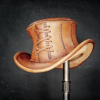 

Steampunk Diy Leather Diy Paper Drawing Cowboy Hat Pattern Drawing Manual Leather Pattern Drawing