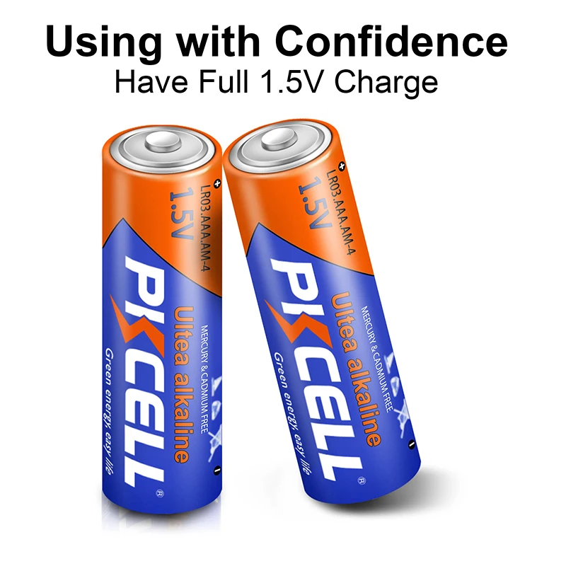 PKCELL LR03 1.5V Battery 3A LR03 AAA E92 AM4 MN2400Alkaline Dry Battery Superior UM4 MN2400 SUM4 LR3 HP16 AM4 400 20Pcs alkaline battery disposable battery