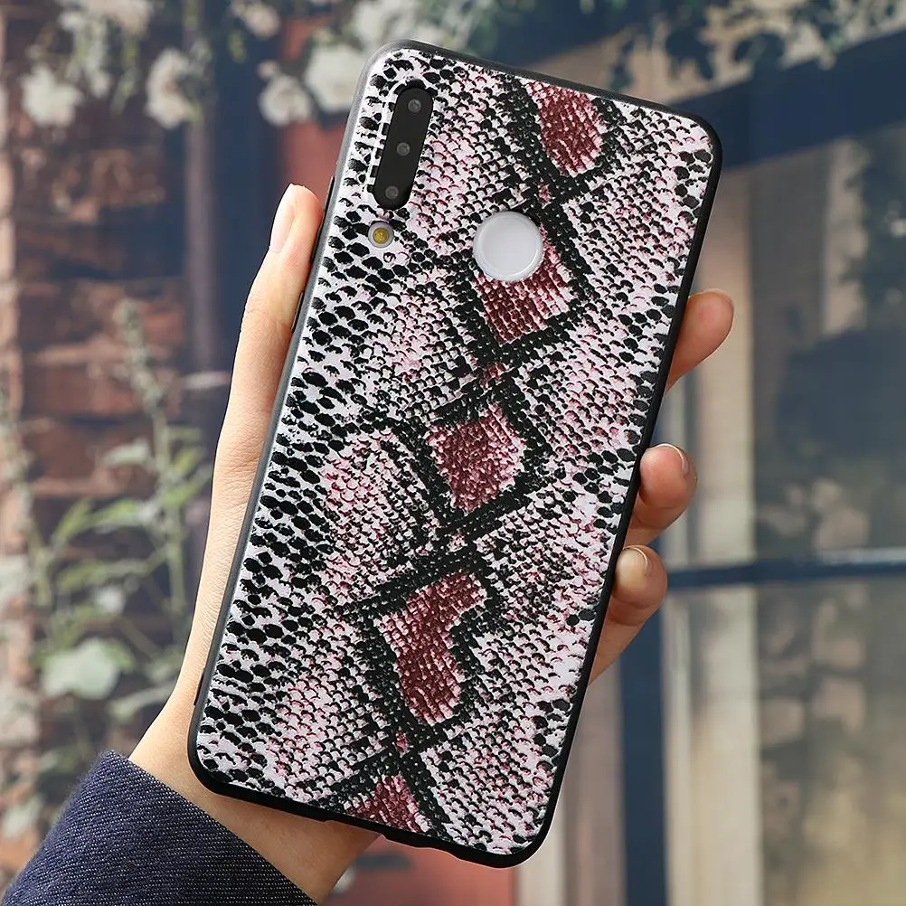 spfenxin 3D змеиная кожа тиснение Мягкий ТПУ чехол s для huawei mate 30 20 10 Lite Pro P30 P20 P10 P9 P8 P Smart P20 Lite Mini Pro Чехол - Цвет: spfenxin