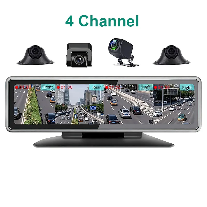 HGDO Car DVR Dashboard Camera 4G Android ADAS Rear View Mirror Video Recorder FHD 1080P WiFi GPS Dash Cam Registrator Console