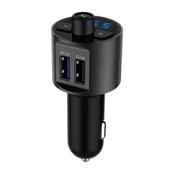 

Black Car Quick USB Charger Bluetooth Car Kit FM Transmitter modulator Audio Music Mp3 Player Phone Wireless Handsfree Carkit