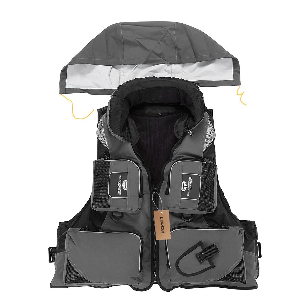 Спасательный жилет из полиэстера для рыбалки взрослых M-XXL | Спорт и развлечения