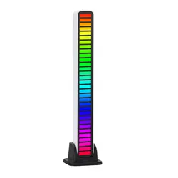 Lampe LED d'atmosphère polaire sans fil, 32 perles colorées, lampe d'ambiance pour véhicule, application 
