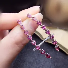 Натуральный настоящий pyrope роскошный стиль серьги гвоздики Серебро 925 0.3ct* 16 шт драгоценный камень для мужчин или женщин# R99213