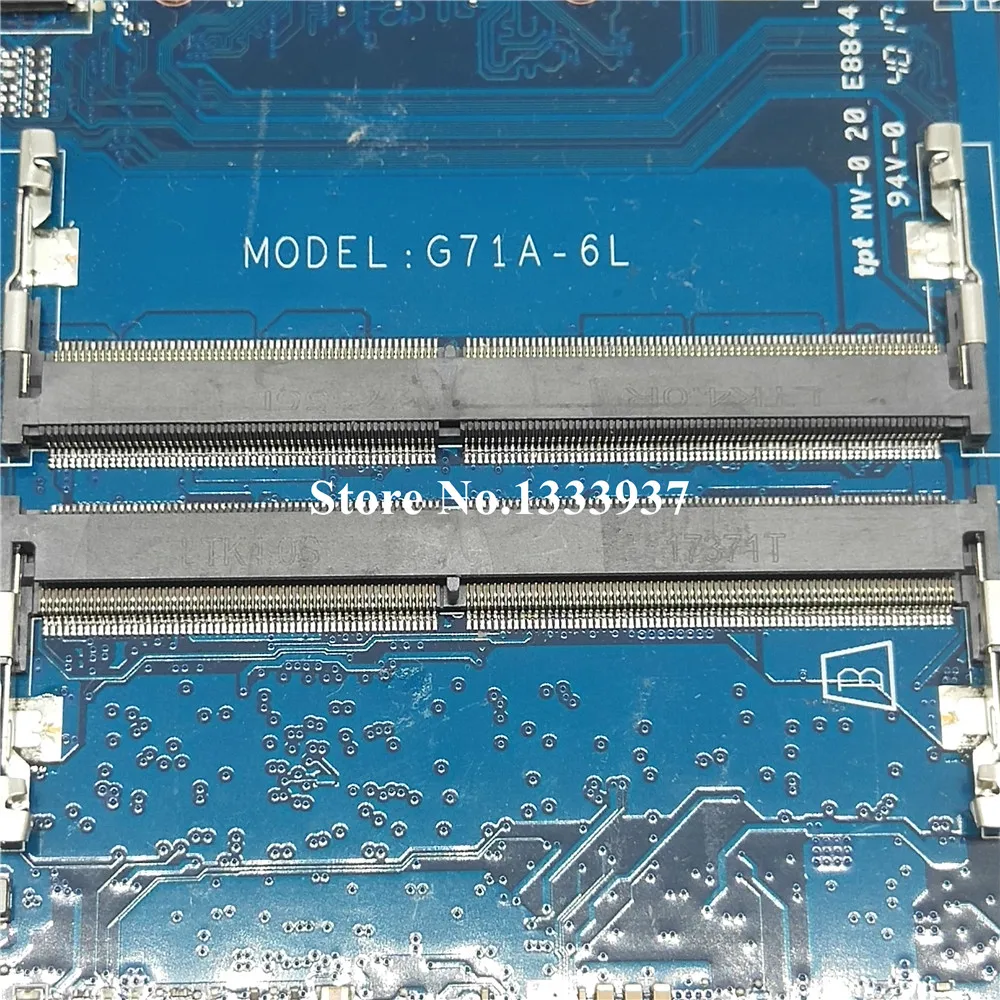 wonderful  G71A-6L Mainboard For HP PAVILION 14-BK 14-BP 15-CC laptop motherboard DAG71MB16D0 with SR342 I5-72