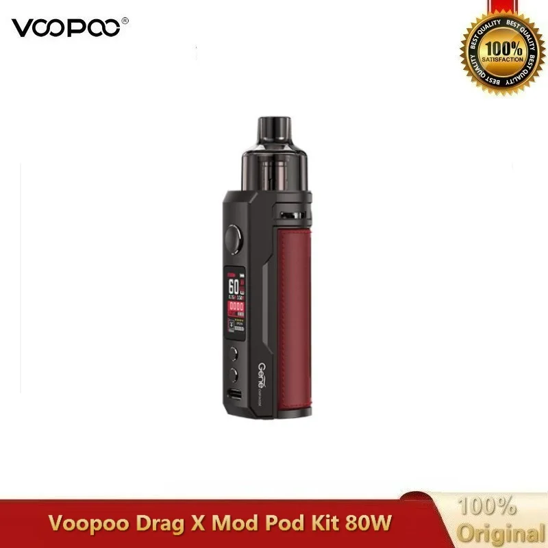 Новый набор для вейпа VOOPOO Drag X Pod 80 Вт 4 5 мл картридж с электронной сигаретой и