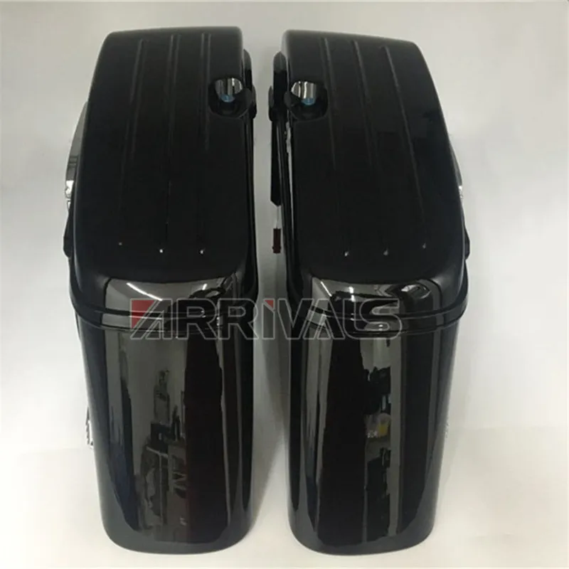 Мотоциклетная багажная коробка топ чехол жесткий седельная сумка для Harley Touring Модифицированная 1 пара