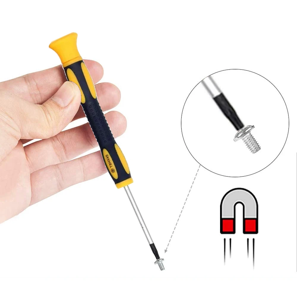 11 1 Torx 드라이버 세트 T3/4/5/6/8/10 보안 Torx 비트 ESD 핀셋 정밀 수리 키트 50 대/몫