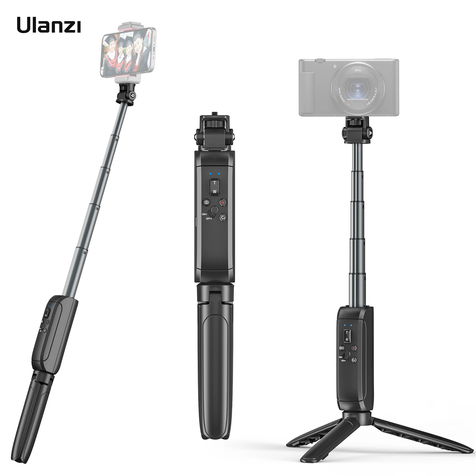Ulanzi Mt 40 Extendable Selfie Stick Tripod Handheld Photography Bracket Desktop Tripod Stand For Vlog Selfie Live Streaming Live Tripods Aliexpress