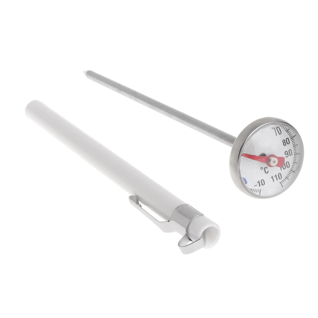 

Food Meat Milk Coffee BBQ Thermometer Stainless Steel Home Kitchen Probe Useful