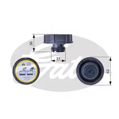 Крышка бачка расширительного FORD/MAZDA/VOLVO 03 FORD 1301104