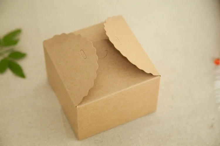 

30pcs 9*9*6cm Brown Packaging Kraft Paper Box For Candy\Cake\Jewelry\Gift\chocolate\Party Packing boxes
