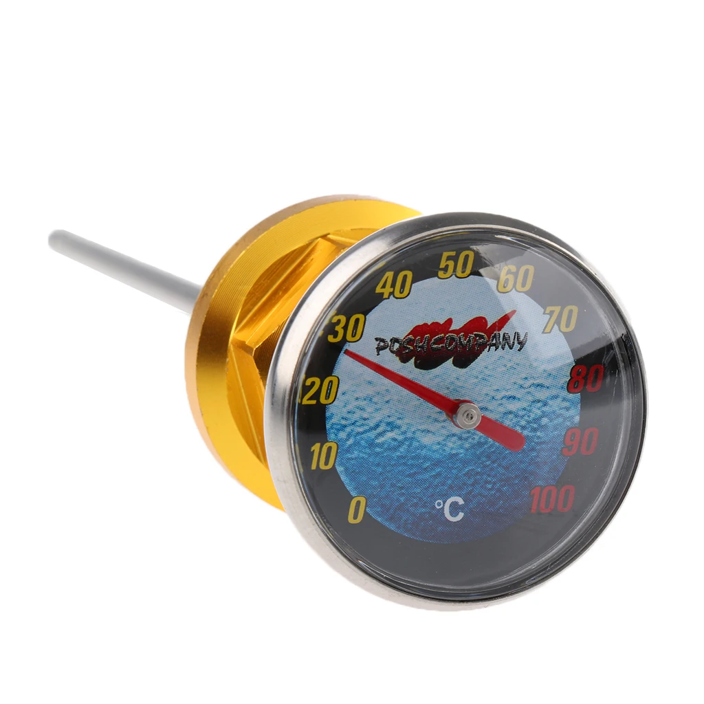 Motorcycle ATV Oil Tank Dipstick With Temp Gauge Meter Body Parts Motorcycle ATV Oil Tank Dipstick With Temp Gauge Meter Body Parts