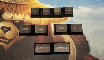 

10 keys/set PBT DSA Key Cap Five Surfaces Dye Sublimation MAC Additional Keycaps For Mechanical Keyboard