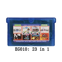 32 бит видеоигры картридж Консоли Карты все в 1 Compilation английский язык для nintendo GBA - Цвет: EG010  23 in 1