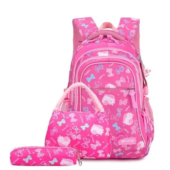 

waterproof Children School Bags for Girls princess school Backpacks Kids Printing Backpacks set Schoolbag kids mochila infantil