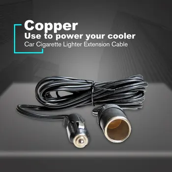 

12V 24V 10A Car Accessory Cigarette Lighter Socket Extension Cord Cable 3M 12 AWG Heavy Duty Electric Wires