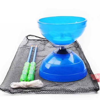 

string juggling spinning bowl sport toy Classic Kids's Toy 3-bearing Beginner's Diabolo Bowl With Handsticks String Juggling