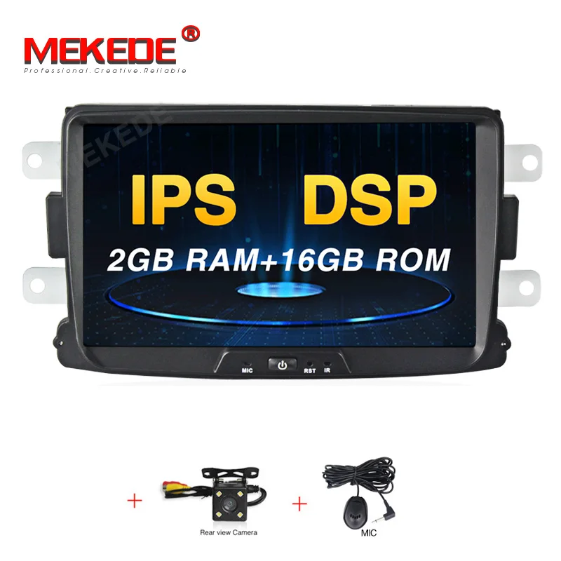 16G DVD CAMERA Android 9,0 ram 4G Автомобильный DVD стерео плеер gps для Duster DACIA sandero Logan Dokker Авто Радио RDS gps навигационная система ГЛОНАСС - Цвет: 16G DVD CAMERA