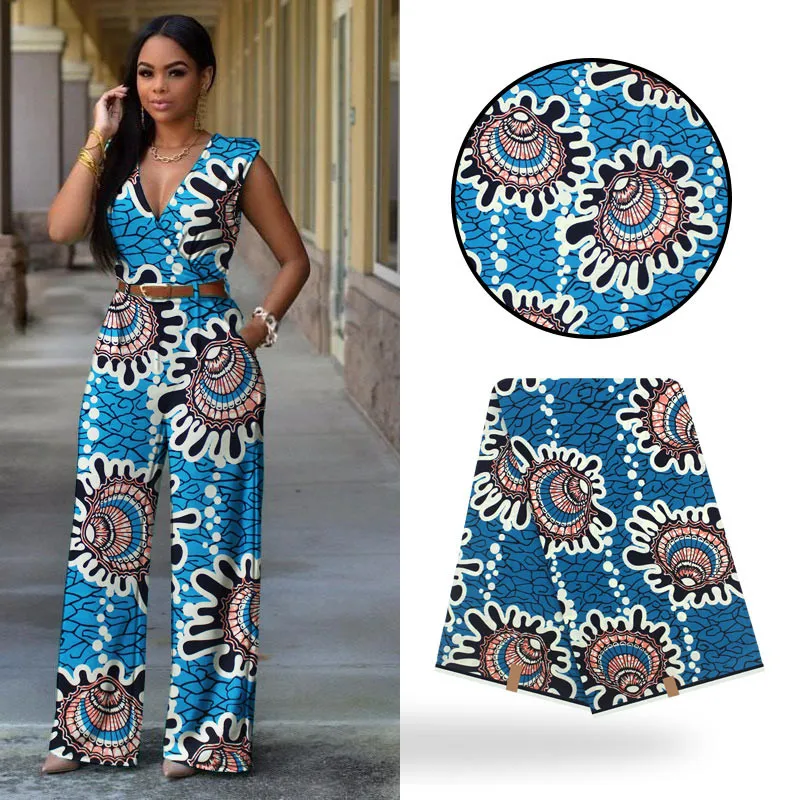 Бирюзовый синий последние Анкара восковая печать Ткань 6 ярдов настоящий Анкара ткань Африканский настоящий воск принт хлопок для женщин платье