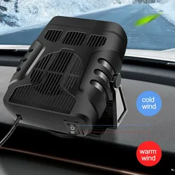 Car Air Heater Cooling Fan 12V 24V 500W Portable Home Windscreen Defogging Fast Electric Heating Cooling Fan Defroster Device