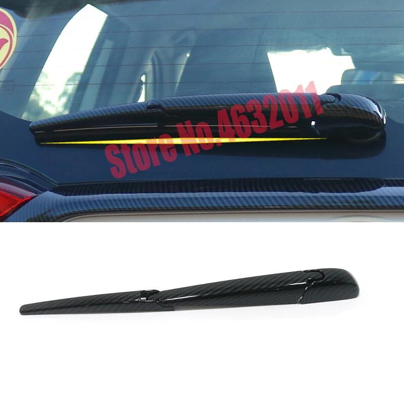 

For Toyota RAV4 2019 2020 ABS Chrome/Carbon Fiber car rear Wiper strip Cover Decoration Car Styling accessorie 3pcs