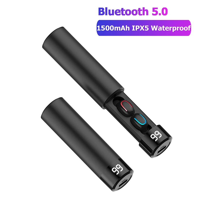 T1HE Q67 TWS Bluetooth наушники 5,0 с микрофоном водонепроницаемые наушники Авто сопряжение Гарнитура 3D стерео беспроводные наушники Q32 - Цвет: T1HE