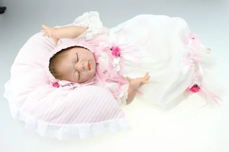 Платье принцессы для малышей Мягкая силиконовая кукла реборн Boncas Спящая кукла-реборн Baby Doll детский приятель подарки на Рождество