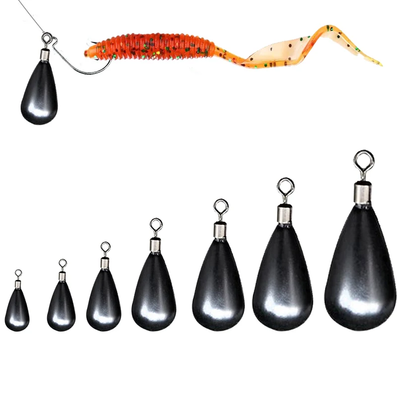 2pcs/lot Fishing Tungsten Sinker Drop Shot Weight Sinker Bass Fishing