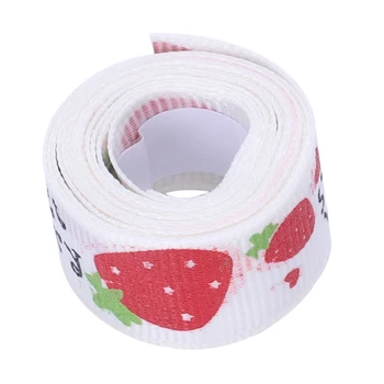 

RISE-DIY Satin Lace Decorative Tape Washi Masking Fabric Stickers beige red