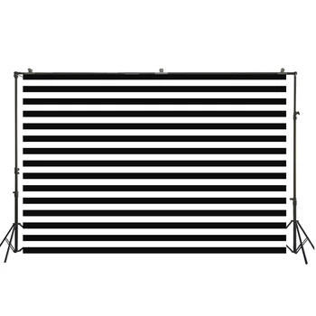 

HUAYI Simple Backdrops Black And White Stripes Background Photography For Kids Birthday Party Photography Props W-1850