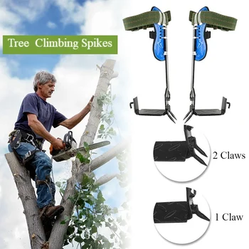 

Tree Climbing Spike Gears Set Safety Belt Adjustable Lanyard Rope Rescue Belt For Outdoor Jungle Survival Fruit Picking
