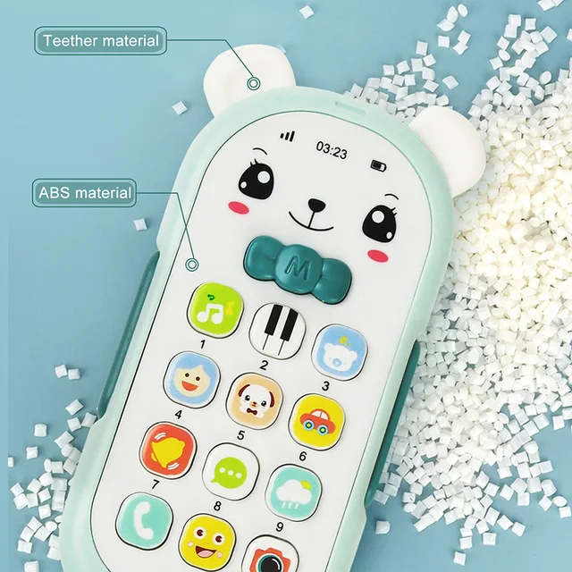 Baby Mobile Phone Toy Telephone Music Sound Machine for Kids Infant Early Educational Cartoon Machine Phone Kids Toys Gift 3