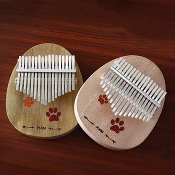 

Portable thumb piano 17 tone Kalimba Acacia wood kalimba finger piano instrument begins
