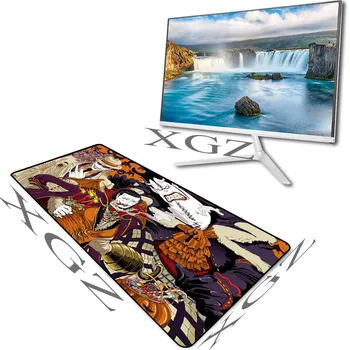 

XGZ Customized Large Mouse Pad Black Lock-edge Anime Computer Keyboard Mat Speed Rubber Slip for Cs Go 900x400 / 900x300 Xxl