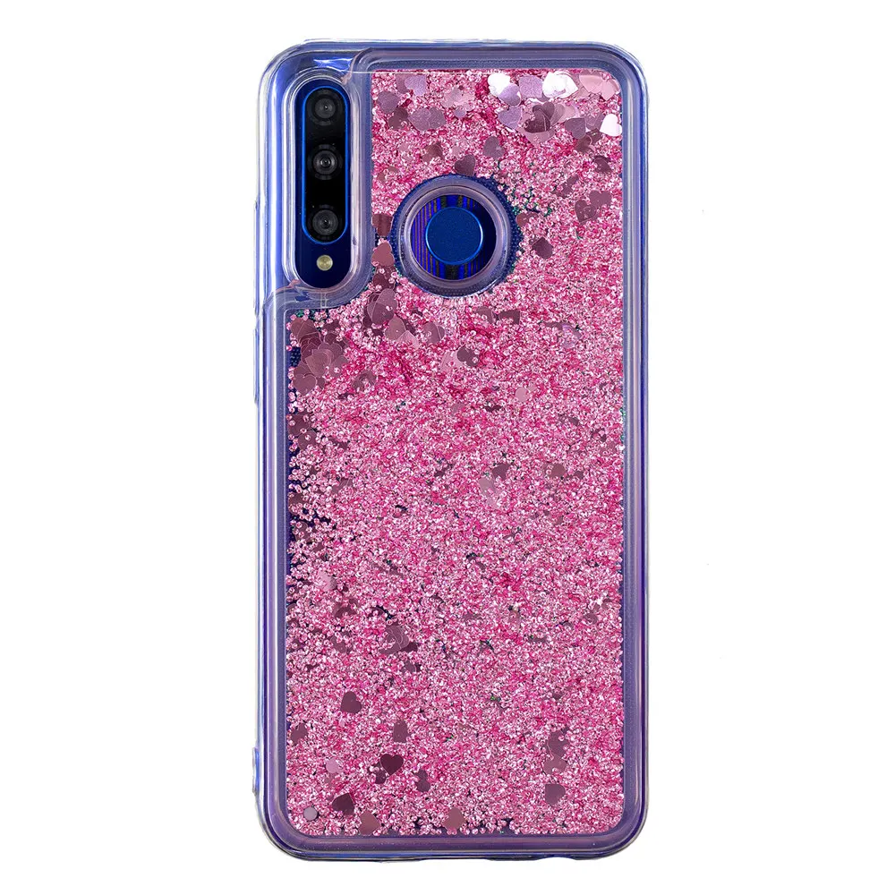 Роскошный блестящий песок TPU чехол для телефона в виде ракушки для Xiaomi mi 9T A2 Lite Red mi 7 7A 6 6A 5A Note 7 6 Pro 5 плюс жидкий песок крышка - Цвет: Rose Gold