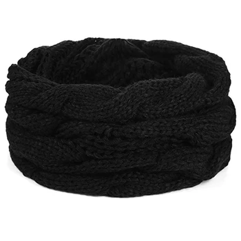 

Unisex Scarf Autumn Winter Gift Fashion Wrap Knitted Soft Adult Casual Thickened Accessory Solid Keep Warm Long