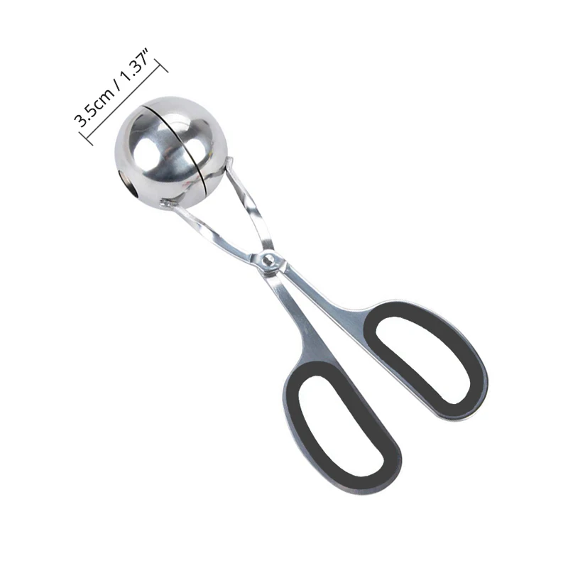 DIA 3.5cm Black Мясорубка из нержавеющей стали, фрикадельница, кухонные аксессуары - Цвет: DIA 3.5cm Black