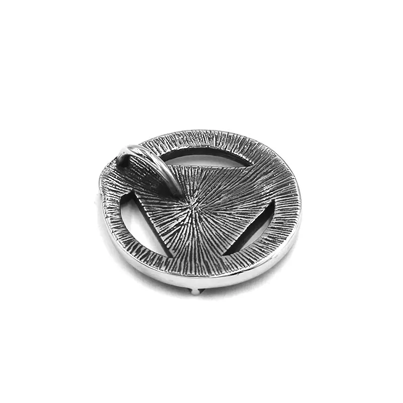 Illuminati Pyramid Eye Talisman Amulet Pendant Stainless Steel Satan Demon Devil Symbol Signet Biker Mens Pendant SWP0565A 4