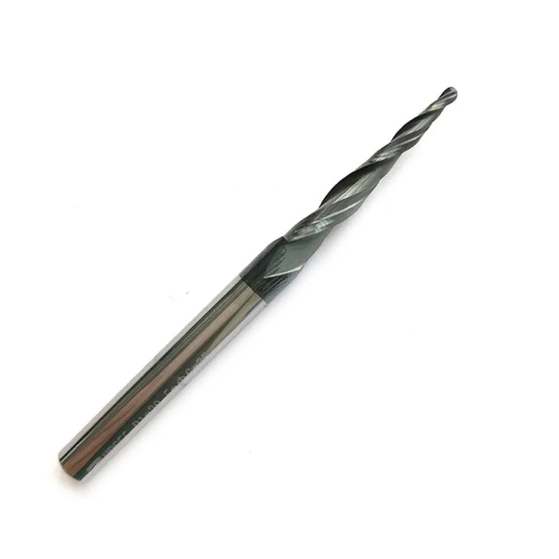 

R1*D6*30.5*75 Taper Ball Nose End Mill CNC Router Bit Milling Cutter HRC55 Titanium Aluminum Nitride End Mill